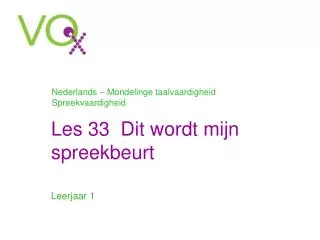 leerjaar 1