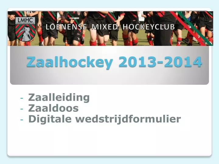 zaalhockey 2013 2014