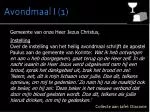 Gemeente van onze Heer Jezus Christus, Instelling - slide 1