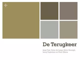 de terugkeer