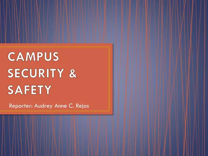 campus security safety