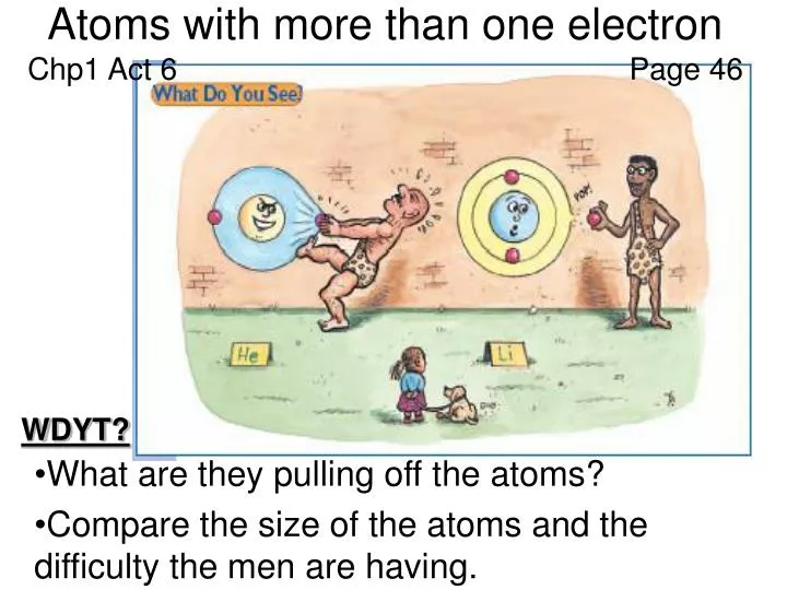 atoms with more than one electron