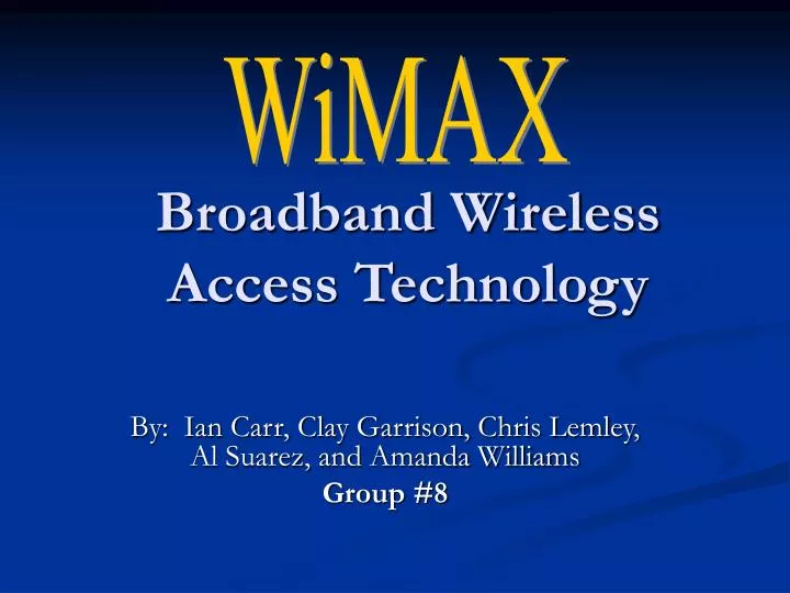 broadband wireless access technology