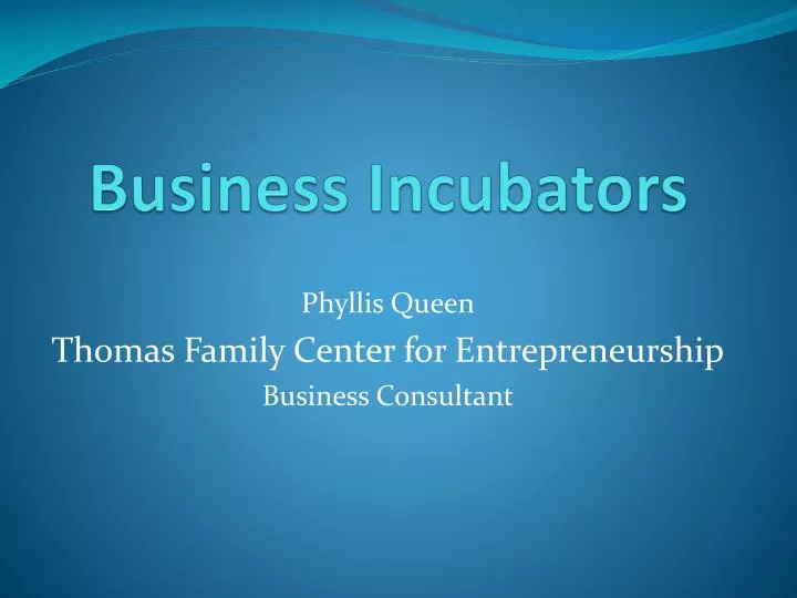 business incubators