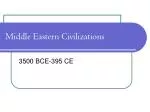 Middle Eastern Civilizations - slide 1
