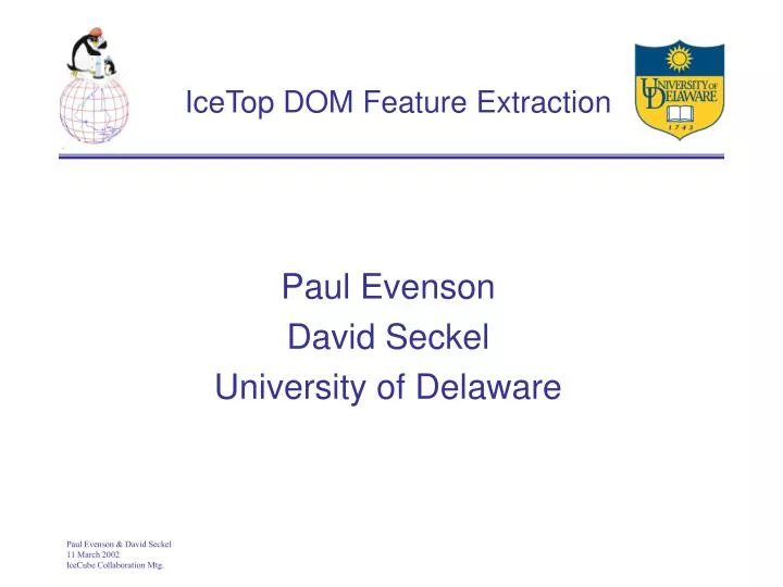 icetop dom feature extraction