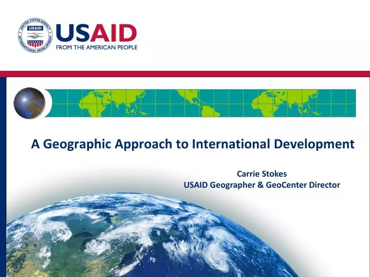 a geographic approach to international development