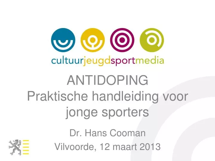 antidoping praktische handleiding voor jonge sporters