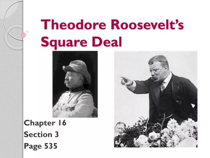 theodore roosevelt s square deal