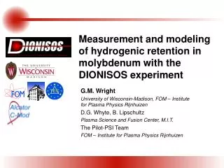 Measurement and modeling of hydrogenic retention in molybdenum with the DIONISOS experiment