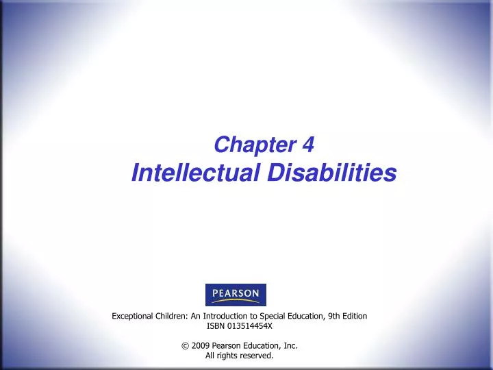 chapter 4 intellectual disabilities