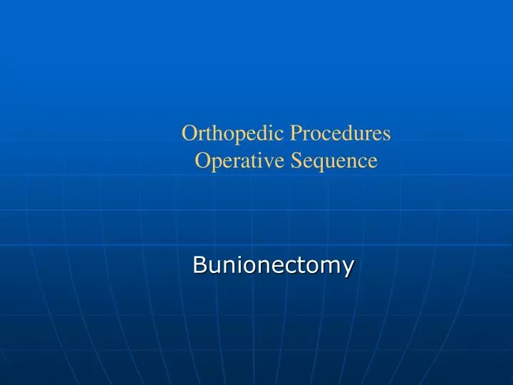 bunionectomy