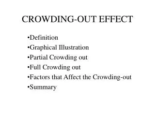 CROWDING-OUT EFFECT