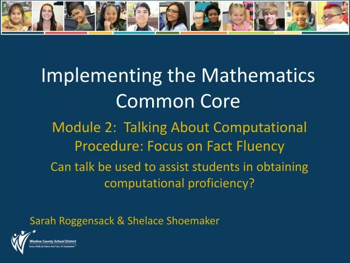 implementing the mathematics common core