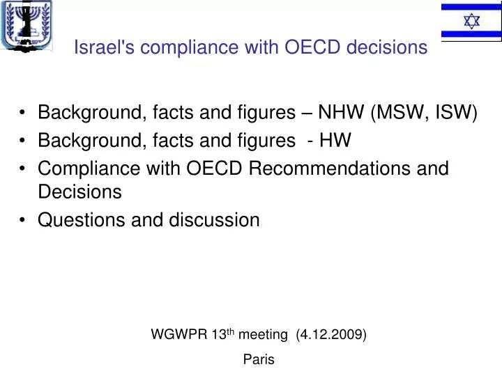 israel s compliance with oecd decisions