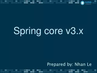 Spring core v3.x