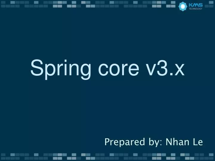 spring core v3 x