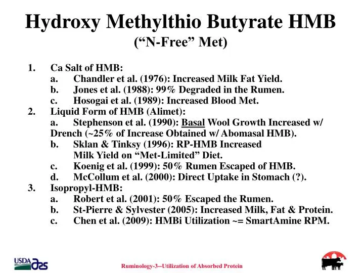 hydroxy methylthio butyrate hmb n free met