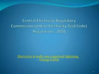 Central Electricity Regulatory Commission (Indian Electricity Grid Code) Regulations, 2010