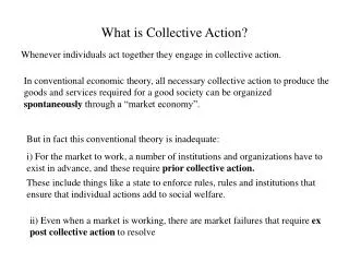 What is Collective Action?