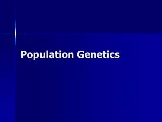 Population Genetics