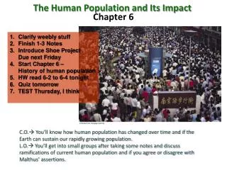 The Human Population and Its Impact