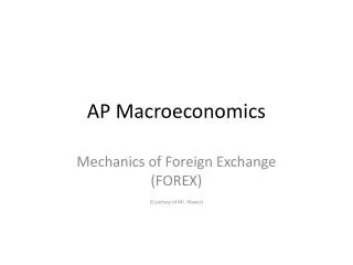 AP Macroeconomics