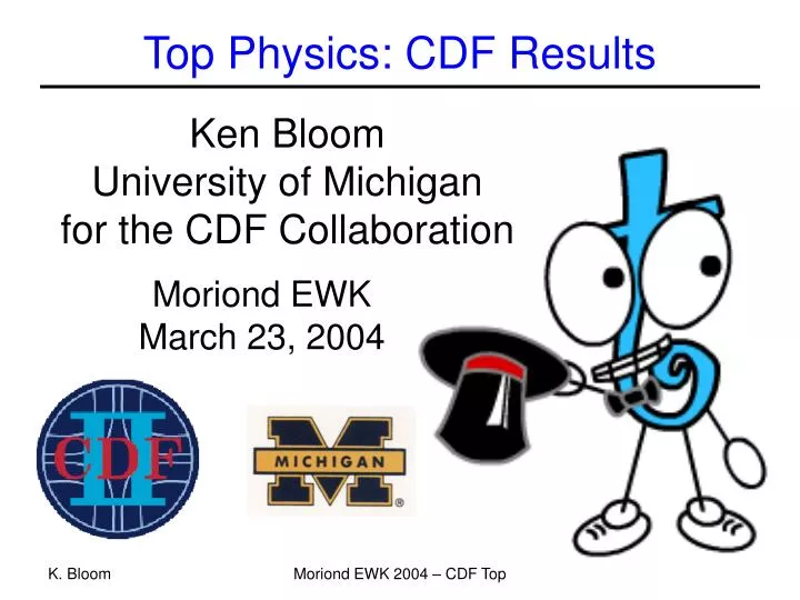 top physics cdf results