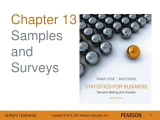 Chapter 13 Samples and Surveys