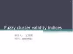 Fuzzy cluster validity indices - slide 1