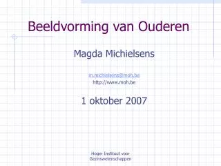 beeldvorming van ouderen