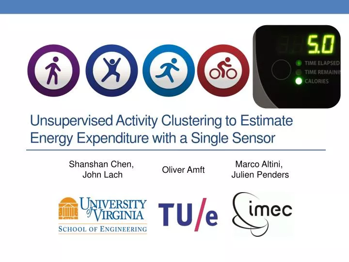 unsupervised activity clustering to estimate energy expenditure with a single sensor
