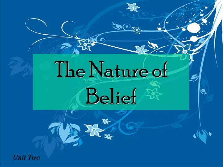 the nature of belief