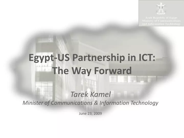 egypt us partnership in ict the way forward
