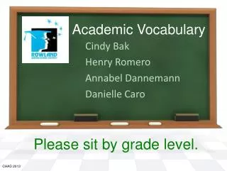 Academic Vocabulary