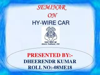 SEMINAR ON HY-WIRE CAR
