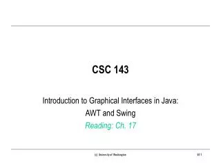 CSC 143