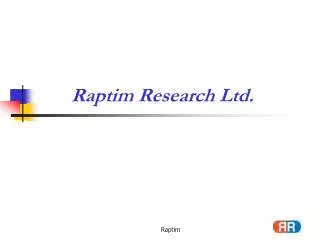 Raptim Research Ltd.