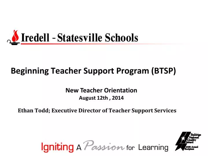 beginning teacher support program btsp