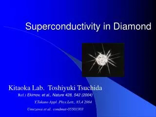 Superconductivity in Diamond