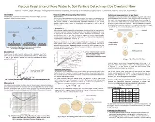 Viscous Resistance of Pore W ater to Soil P article D etachment by Overland F low