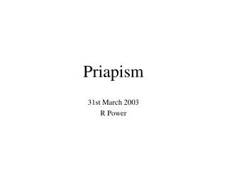 Priapism