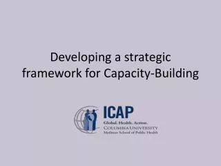 Developing a strategic framework for Capacity-Building