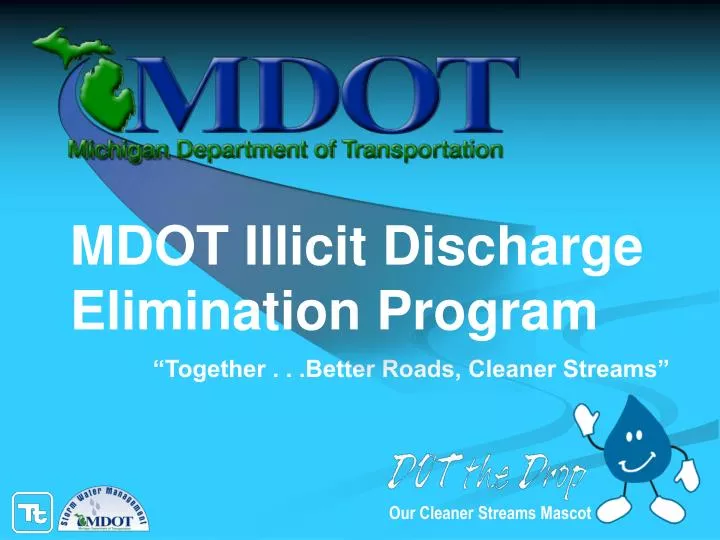 mdot illicit discharge elimination program