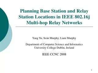 Planning Base Station and Relay Station Locations in IEEE 802.16j Multi-hop Relay Networks