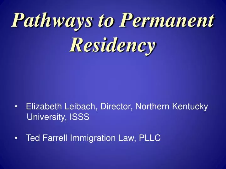 pathways to permanent residency