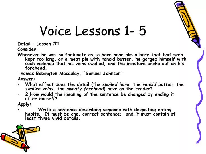 voice lessons 1 5
