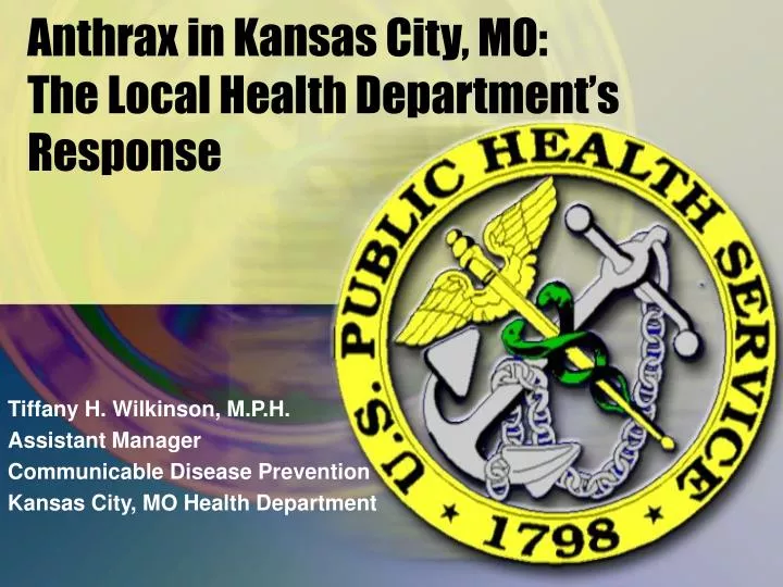 anthrax in kansas city mo the local health department s response