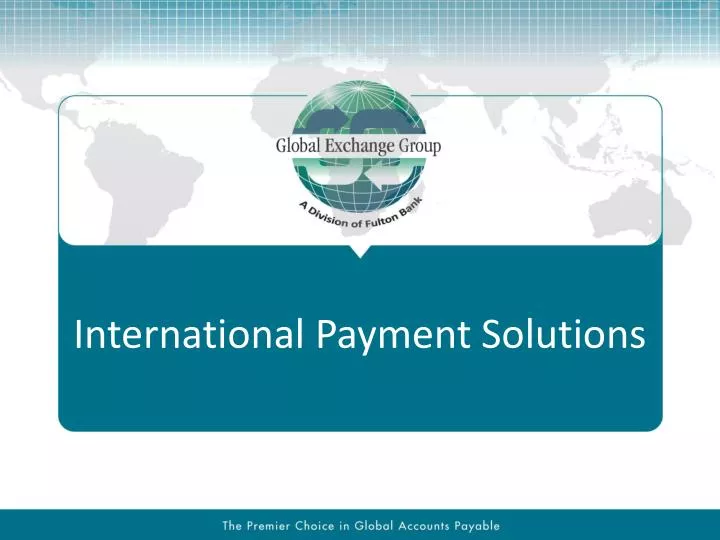 international payment solutions