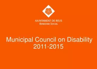 Municipal Council on Disability 2011-2015